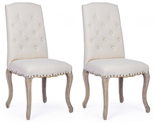 Set 2 Sedie 51x53x99h cm Diva Naturale