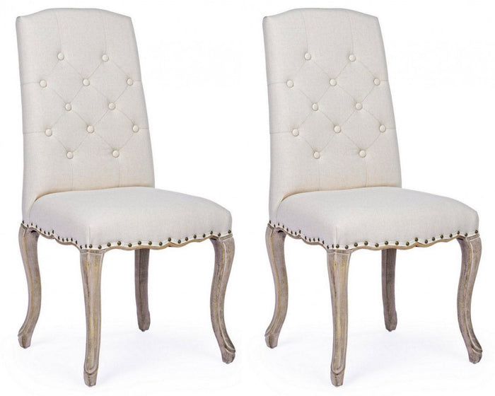 Set 2 Sedie 51x53x99h cm Diva Naturale