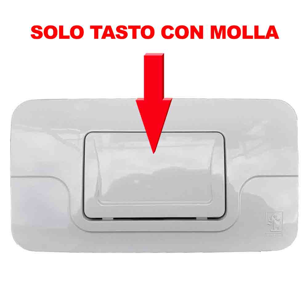 Tasto con molla bianco per placca ricambio originale Stir Blitz