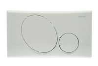 Placca di comando bianca 2 tasti per cassetta incasso modelli Andromeda e Crux Vega Bampi