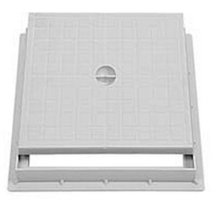 Telaio con chiusino per pozzetto 20x20 cm in polipropilene anti-UV resistente agli urti e agenti atmosferici