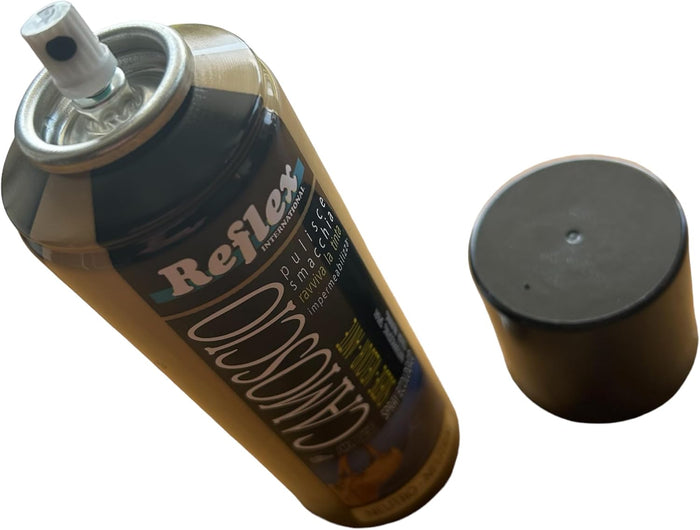 Camoscio spray per calzature 200 ml pulisce ravviva e protegge il colore delle scarpe