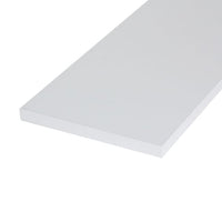 Mensola rettangolare Ecopan 60x30 cm spessore 1,8 cm in melaminico bianco bordo su 4 lati