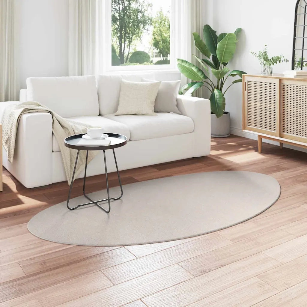 Tappeti per area HUARTE Sabbia 100 x 200 cm Poliestere 4103678