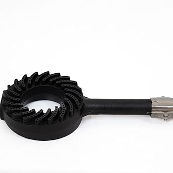 Bruciatore a gas in ghisa con rubinetto di regolazione per fornellone