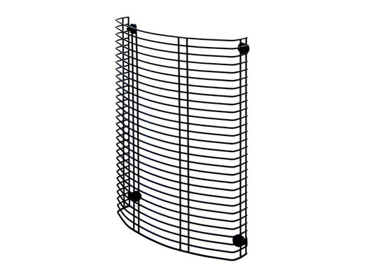 Griglia salvaustioni ovale 29,5x8x42,5 cm con calamite di fissaggio per stufe a pellet e legna