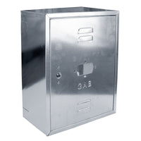 Mobiletto per contatore gas 50x40x25 cm in lamiera zincata resistente da esterno