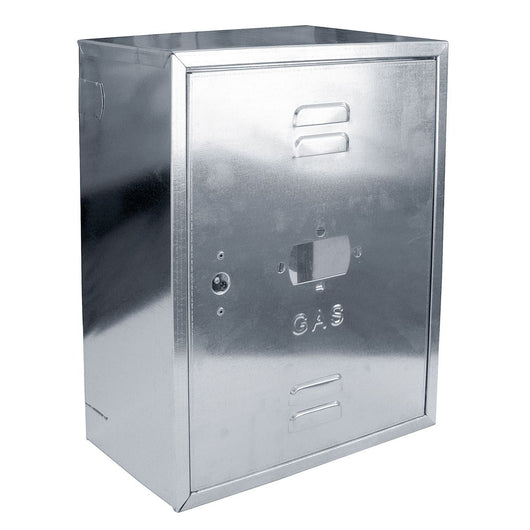 Mobiletto per contatore gas 50x40x25 cm in lamiera zincata resistente da esterno