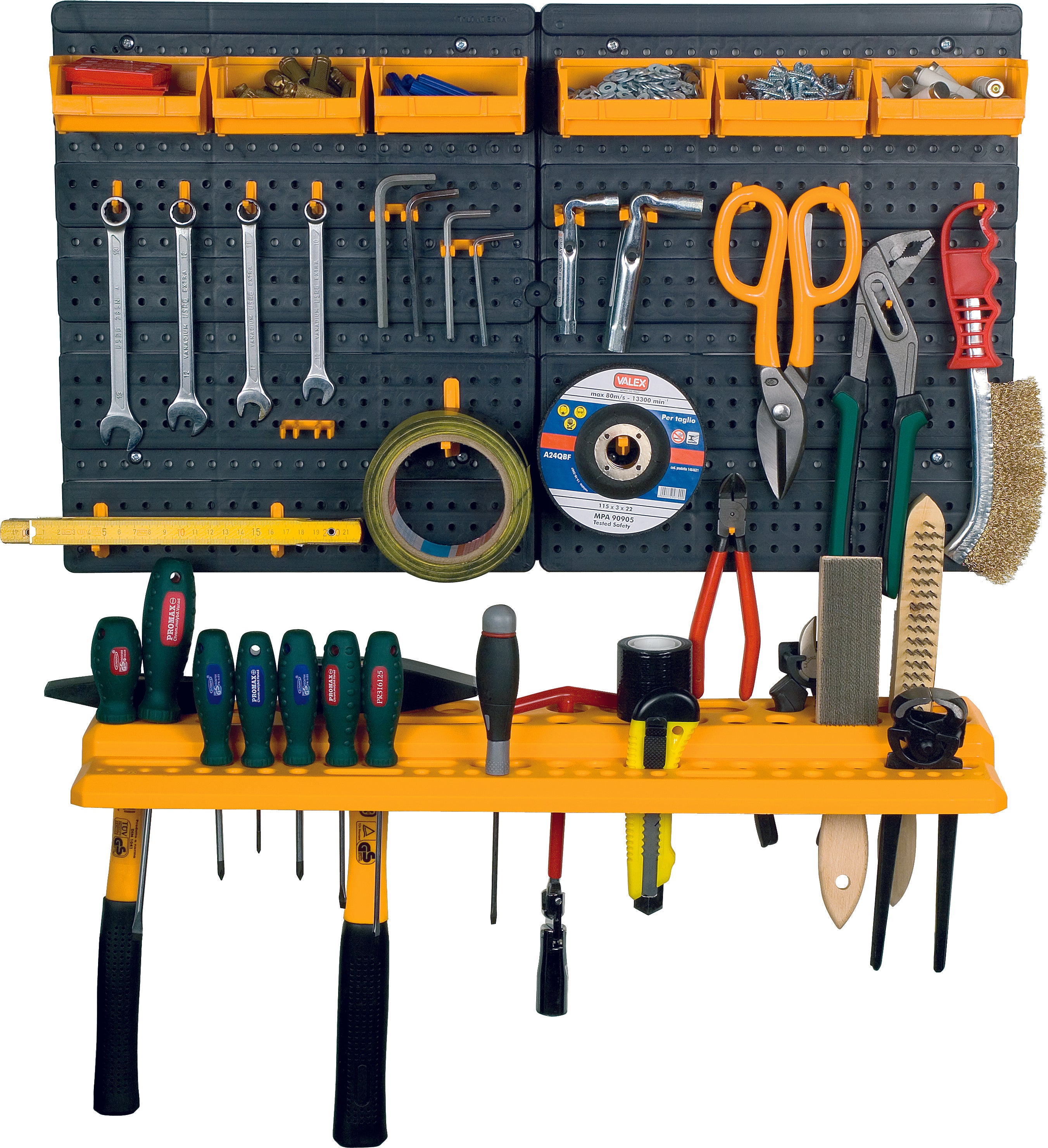 PANNELLO PORTAUTENSILI IN SET cm 64 x 38  - ARTPLAST