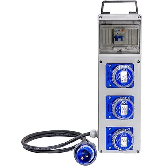 QUADRO DI DISTRIBUZIONE 'SLIM' 220V CON PULSANTE DI EMERGENZA IDEAL STAR cm 480X140X90 - IDEAL STAR