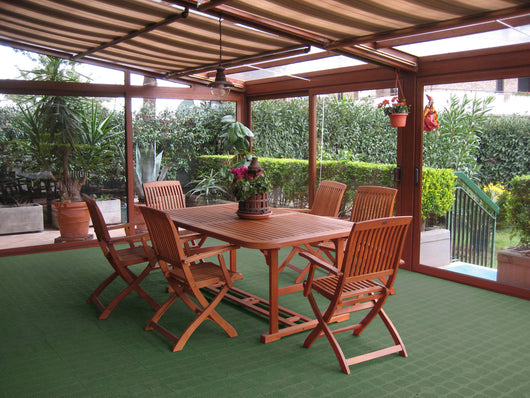 PIASTRELLA PER GIARDINO DRENANTE 'COMBI' cm 40 x 40 x H 4  - ARTPLAST