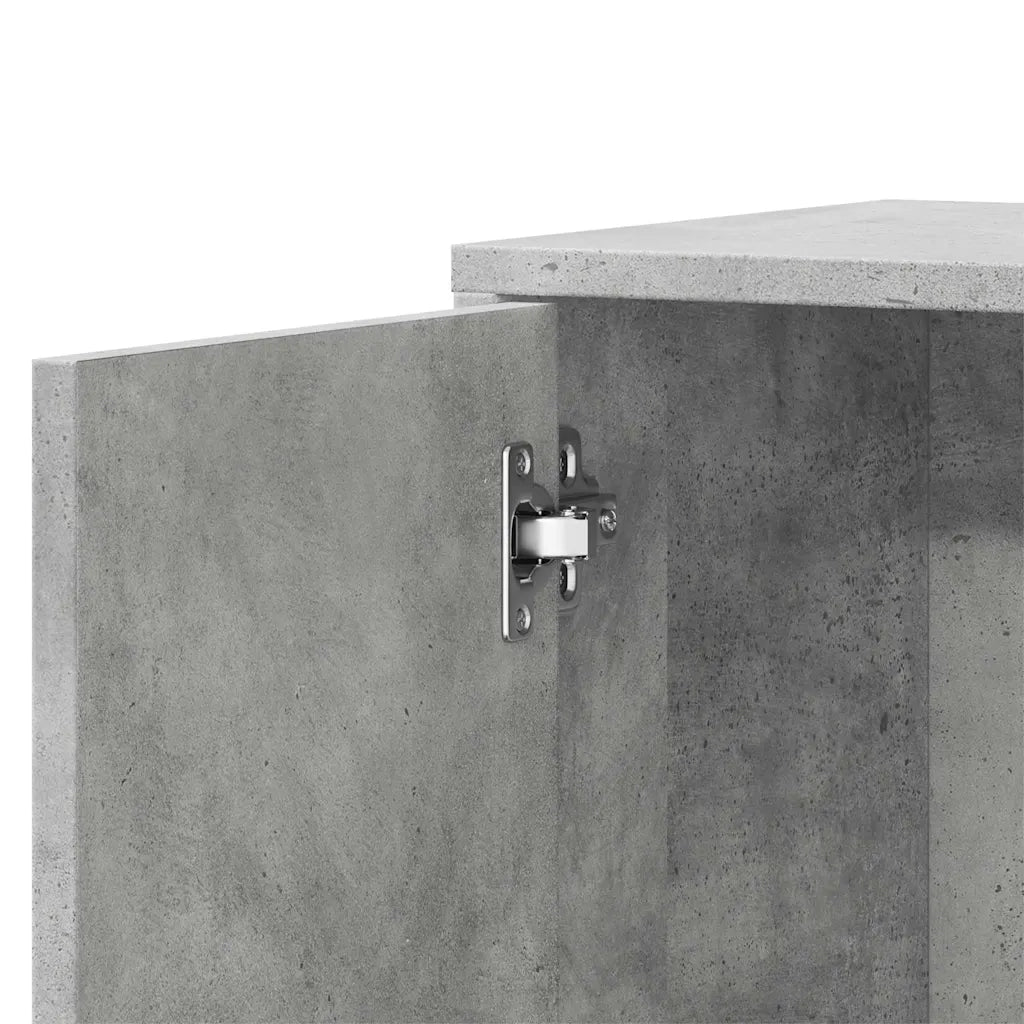 Credenza Grigio Cemento 60x31x70 cm in Legno Multistrato 840481