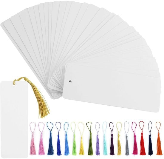 Set di Leggii per Libri da 62 Pezzi - Leggii per Libri Vacanti - Cartine per Libri - Articoli da Fai da Te - Pennelli Colorati - Materiale Sostenibile