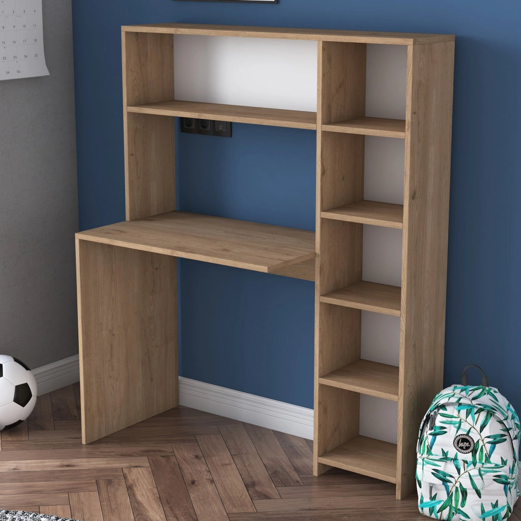 Scrivania in legno "Haham" 113 x 40 x 142 cm - Rovere