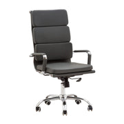 POLTRONA PRESIDENZIALE PLATINUM 55X65XH119CM NERA