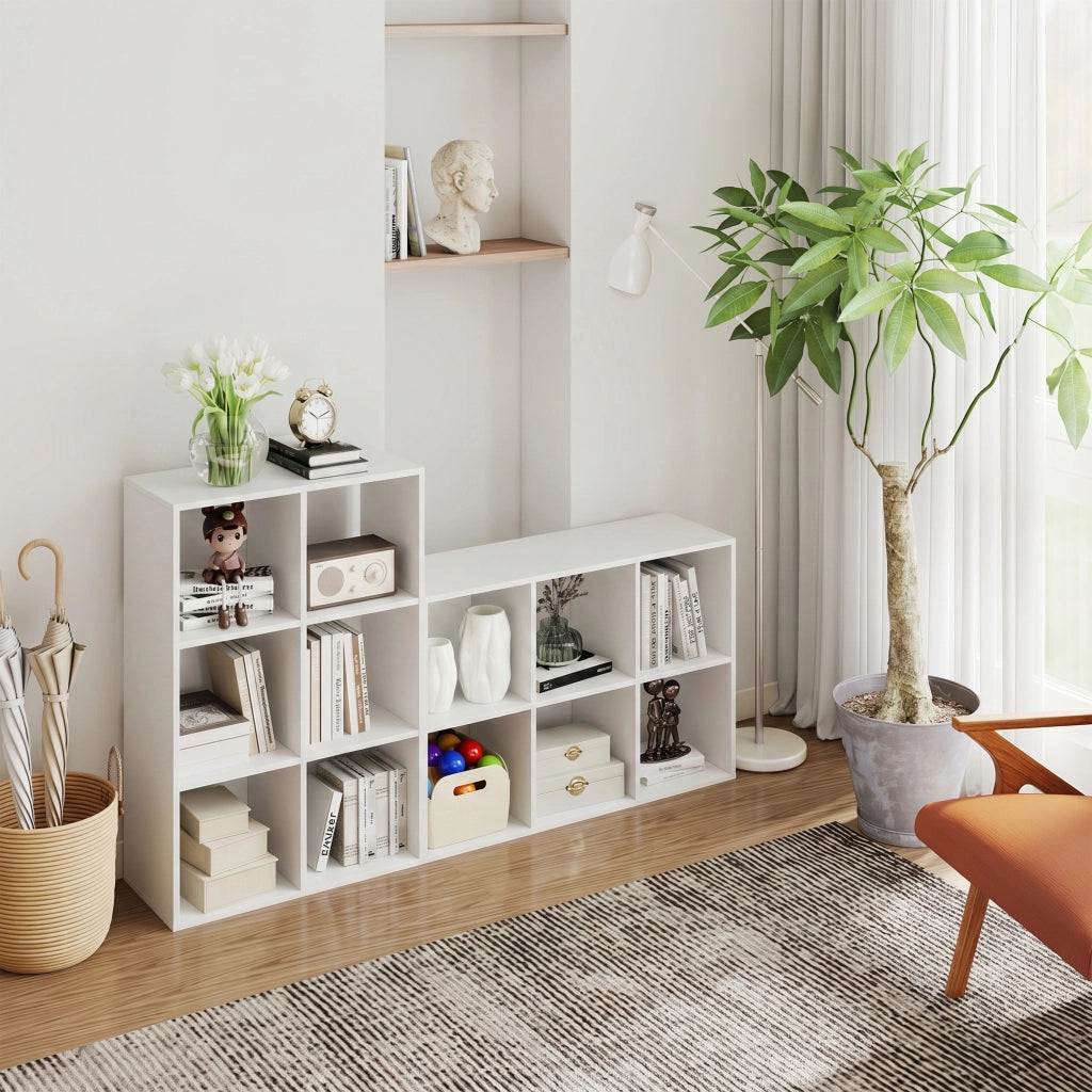 Libreria a 3 Ripiani Stile Moderno con Stabilizzatori ¨C Zephmum ¨C Bianco 60x24x80
