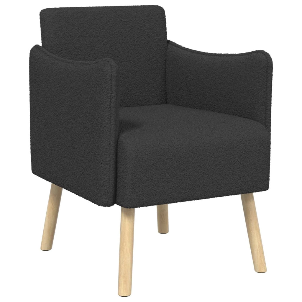 Sedia d'accento Grigio Scuro Bouclé 42044826