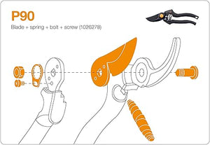 KIT DI RICAMBIO PER FORBICI  PROFESSIONALI  ART.111960  (1026278)    FISKARS