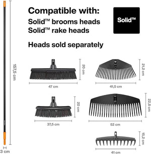 MANICO PER SCOPE E RASTRELLI PER FOGLIE SOLID  lunghezza mm.1600 (135001)    FISKARS