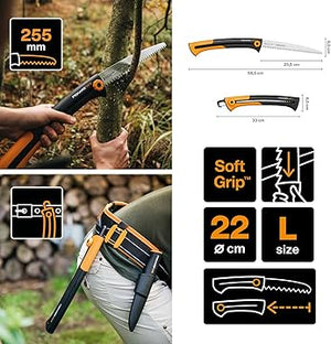 SEGACCIO GIARDINO XTRACT SW75  lunghezza mm.330 (123880)    FISKARS