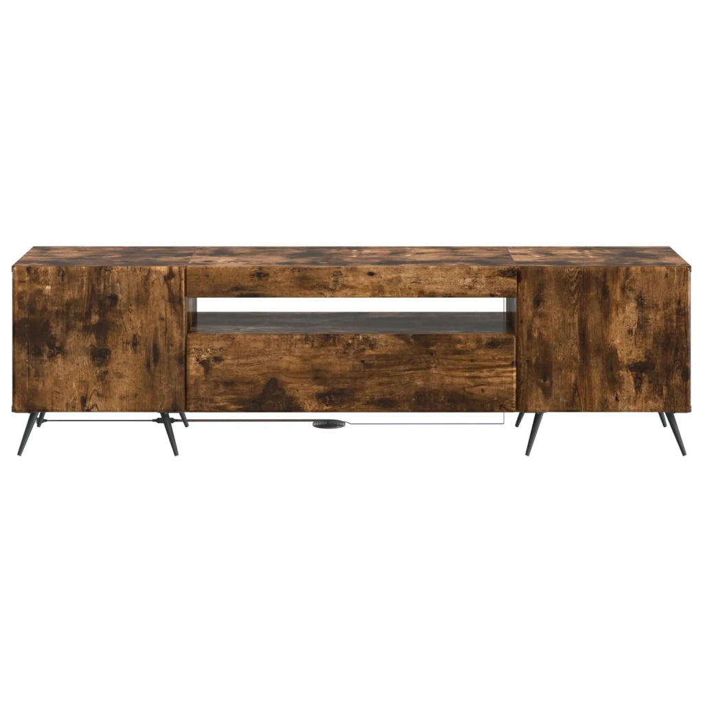 Mobile TV LED Rovere Fumo Legno ingegnerizzato 897570