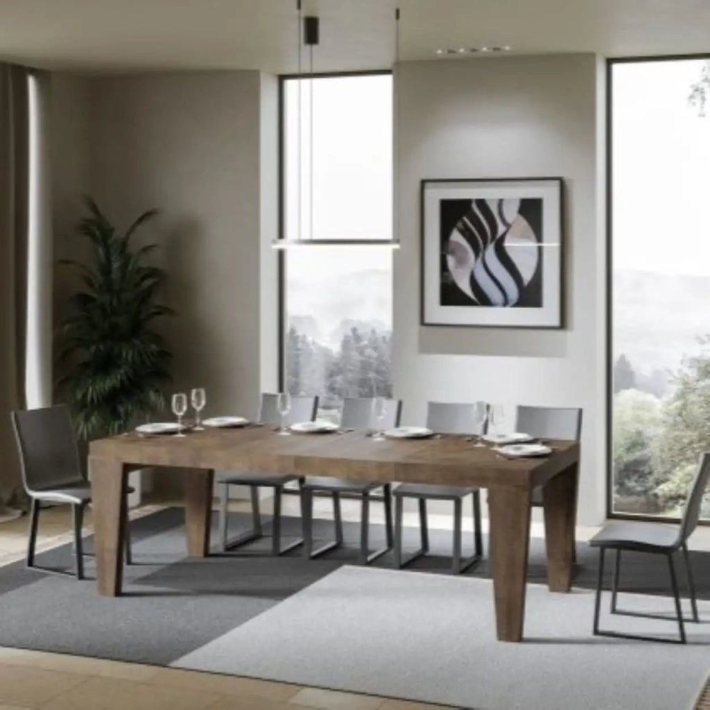 Tavolo allungabile 130/234x90 cm Spimbo Premium colore noce
