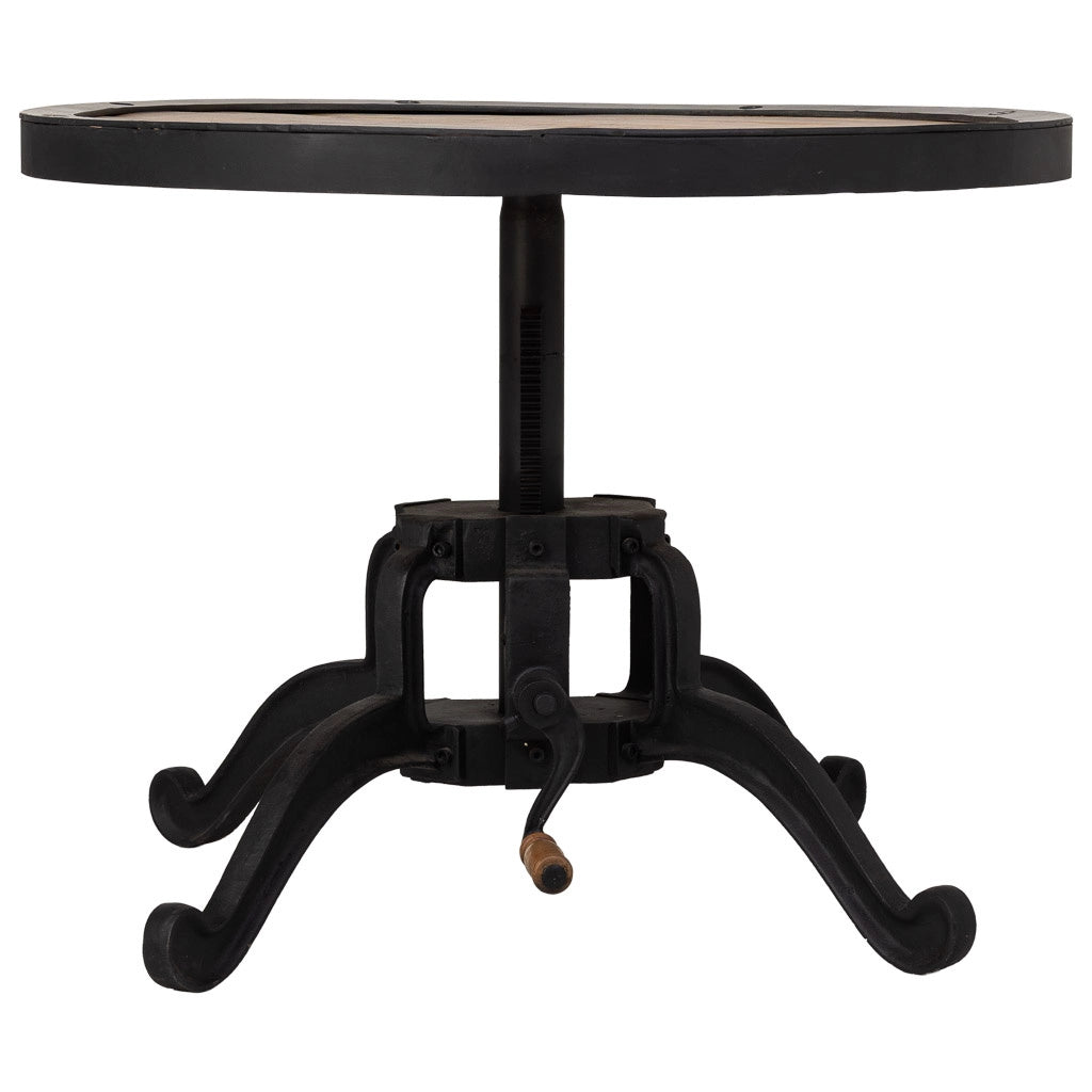 Tavolino regolabile in altezza naturale D76x46