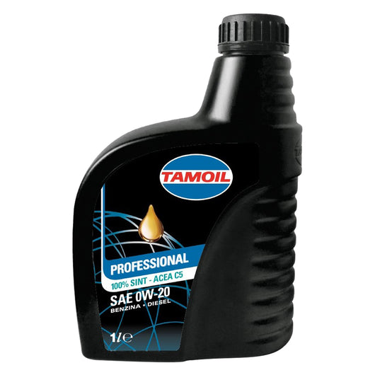 OLIO MOTORE PER AUTO IBRIDE 0W20 - 100% sint. ACEA C5 lt. 1- 12 blister  - TAMOIL