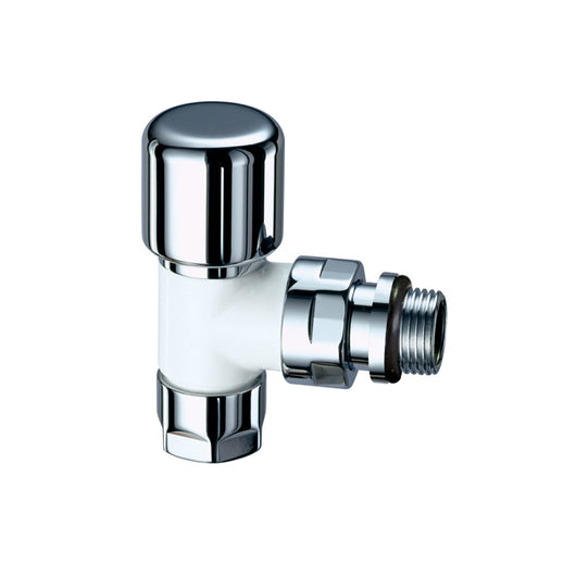 VALVOLA TERMOSTATIZZABILE A SQUADRA TOPFAR- 3/8 Bianco-Cromo- FAR- pezzi 1