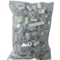 MORSETTO X FILO NYOFIL WORKIT - ALLUMINIO MM 5- 100 pezzi