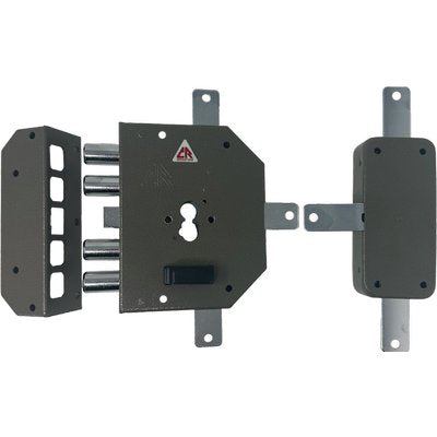 SERRATURA LEGNO APPLICARE 2350 PE CR - F.SAGOM M2 QUINT+SCR E.MM 60 SX