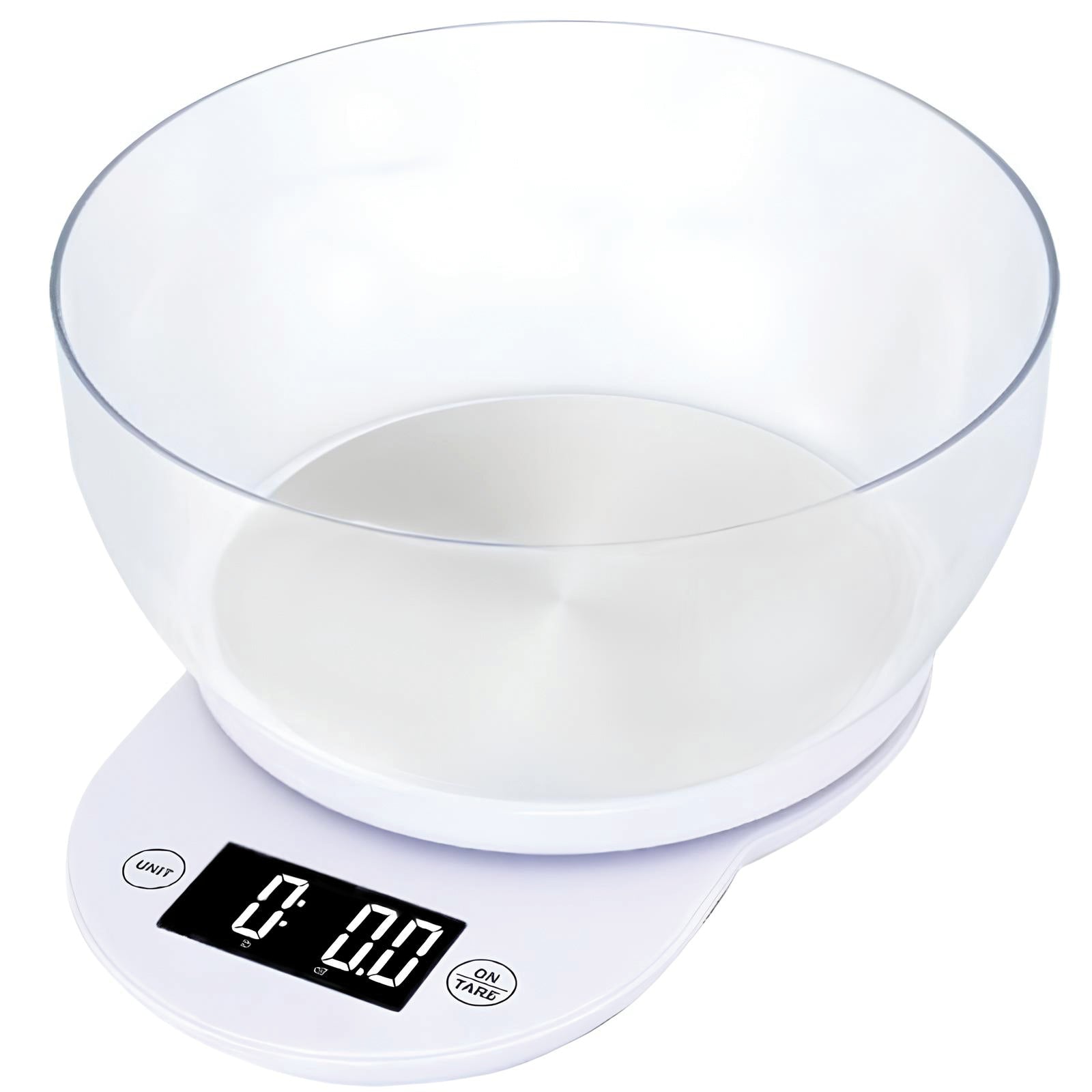 Dcg BILANCIA DA CUCINA ELETTRONICA CON CIOTOLA Portata kg. 5, Col. Bianco