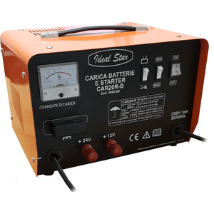 CARICABATTERIA AVVIATORE 'CAR20 R-B' IDEAL STAR Funzione Starter - Tensione 12/24 V - IDEAL STAR
