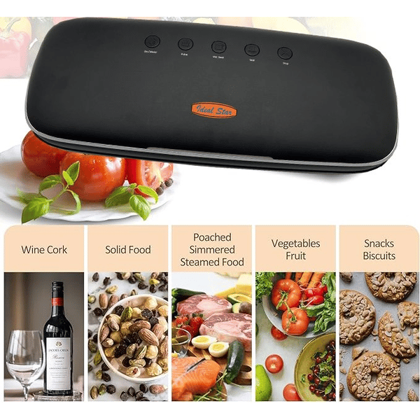 MACCHINA SOTTOVUOTO 'ASTRID' IDEAL STAR 100 Watt - colore nero - IDEAL STAR