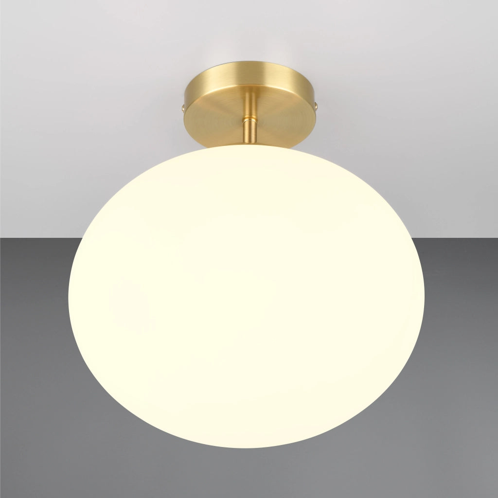 PLAFONIERA E27 FOMENTO D.30CM OTTONE SATINATO