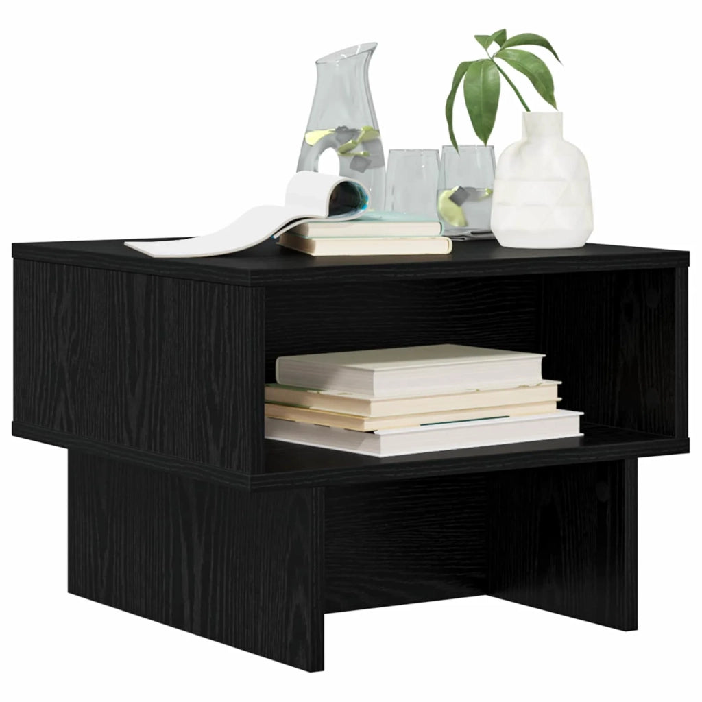Tavolino da salotto | Tavolino da caff¨¨ | Tavolino da Soggiorno Rovere Nero 48 x 46 x 35 cm