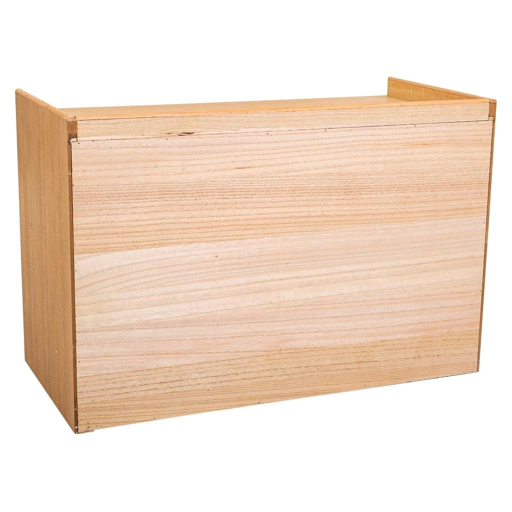 Panca scarpiera in MDF e griglia, marrone, 80x38x53
