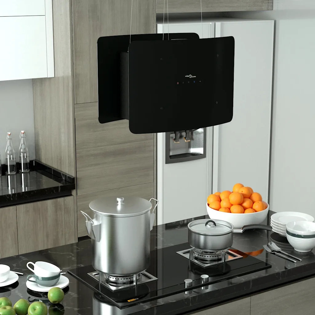 Cappa da Cucina ad Isola Sospesa LCD Sensore in Vetro Temperato CFW2993962