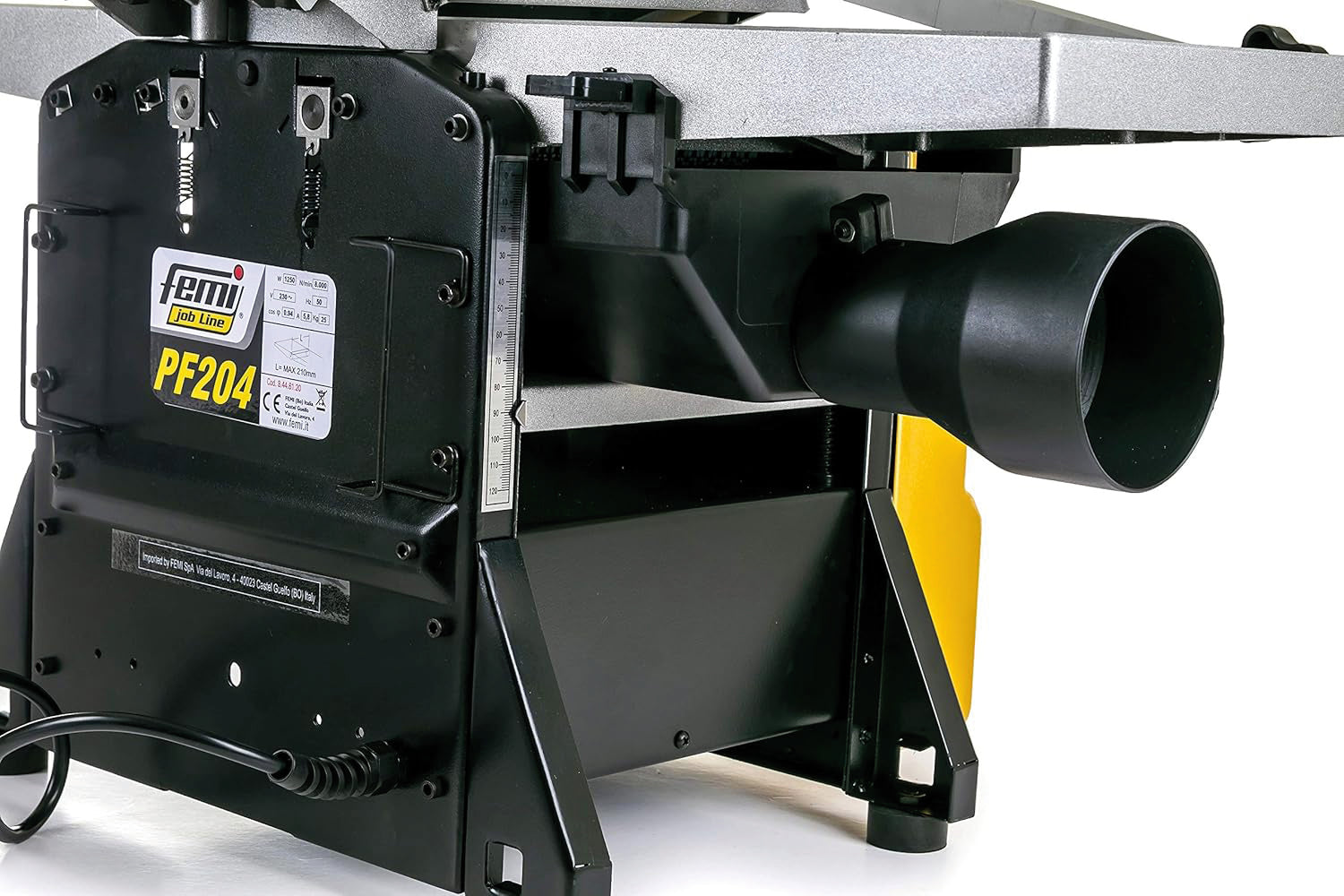 Femi PIALLA FILO SPESSORE ''PF 204'' 1250 W con coltelli e cinghie di ricambio