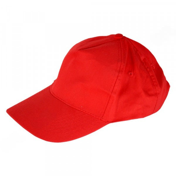 BERRETTO CON CHIUSURA REGOLABILE col. rosso- 6 pezzi