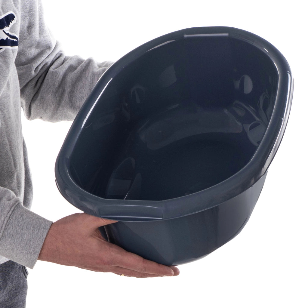 Bacinella in plastica KADAX da 12 litri, ovale, con manici