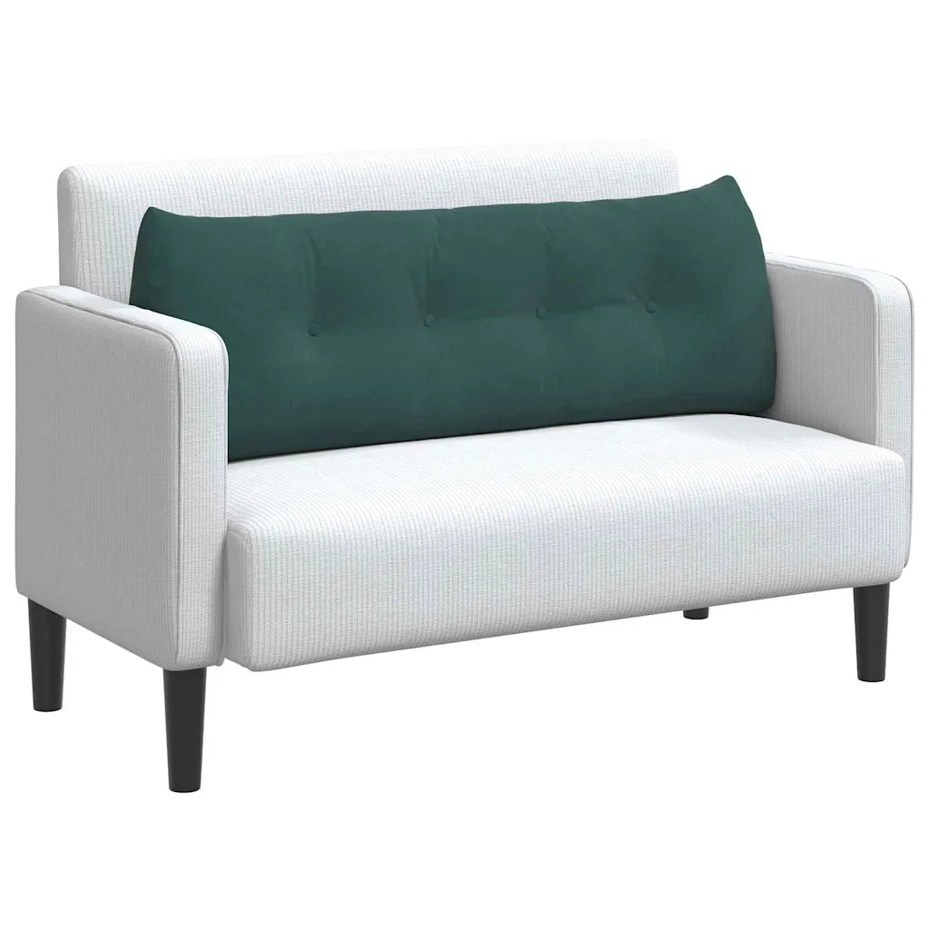 Cuscino per Schiena Verde Scuro 140 x 24 x 50 cm Velluto 42014518