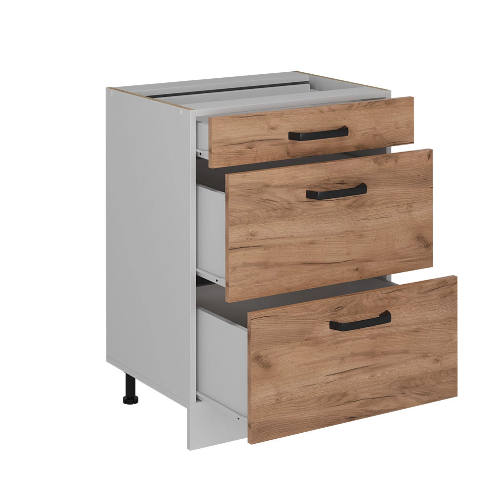 Vicco Mobiletto base per cucina Quercia dorata 60 cm PL Rovere