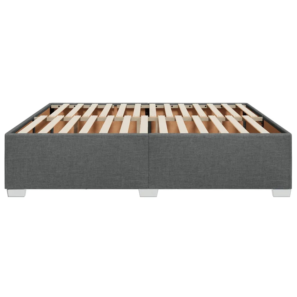 Letto matrimoniale | Letto per adulti | Giroletto senza Materasso Grigio Scuro 180x200 cm Tessuto