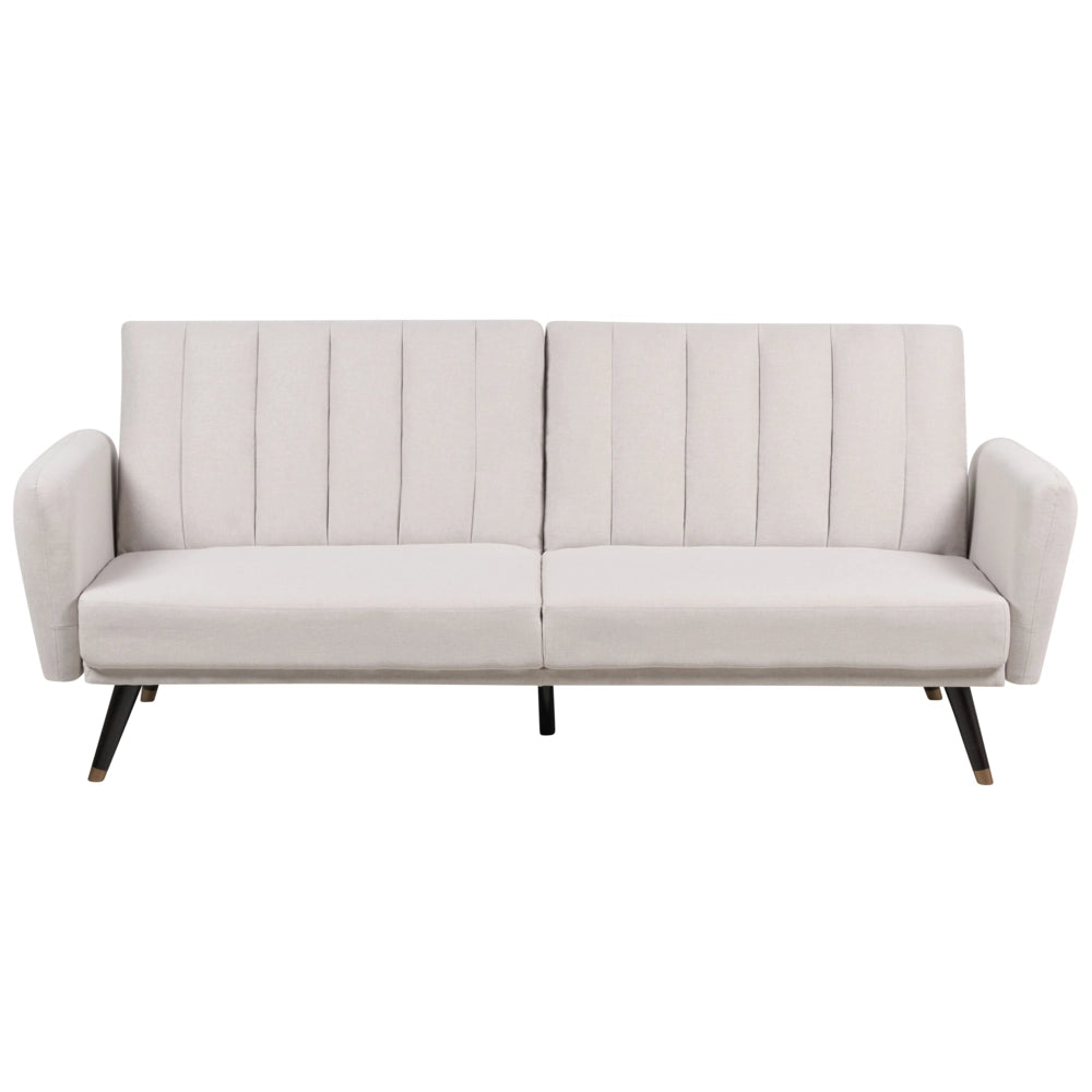 Divano letto 3 posti in tessuto beige Tappezzeria Elegante Glam Moderno Soggiorno Camera Da Letto