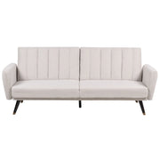 Divano letto 3 posti in tessuto beige Tappezzeria Elegante Glam Moderno Soggiorno Camera Da Letto