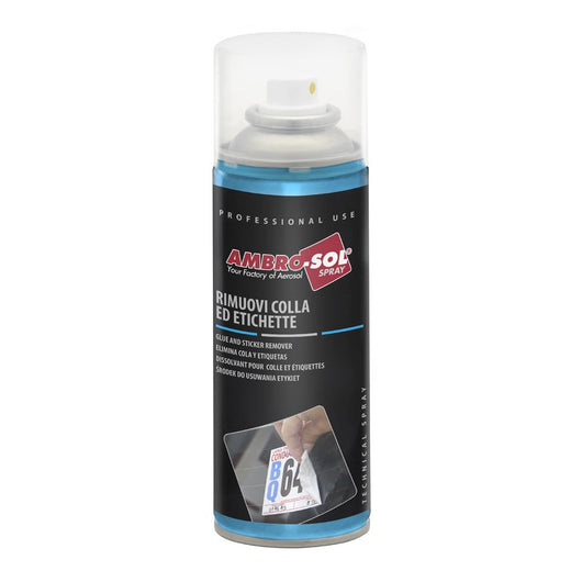 Rimuovi etichette spray 200 ml ad azione rapida per colla e adesivi Ambrosol