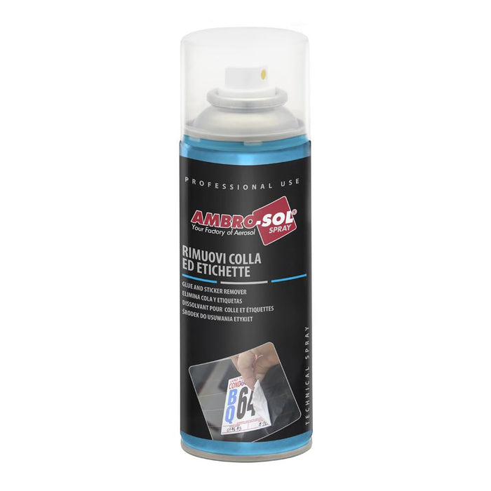 Rimuovi etichette spray 200 ml ad azione rapida per colla e adesivi Ambrosol