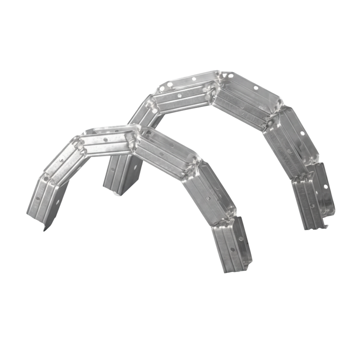 Set guide profilo in lamiera zincata per strutture curve e design innovativo *** pezzi 2, misure 30 x 75 x 30 mm, con...