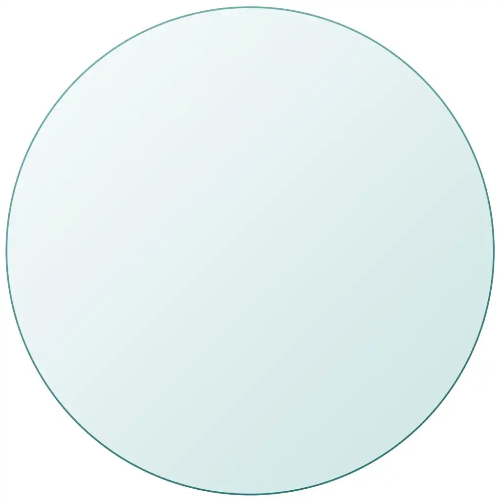 Piano Tavolo Rotondo in Vetro Temperato 600 mm 243627